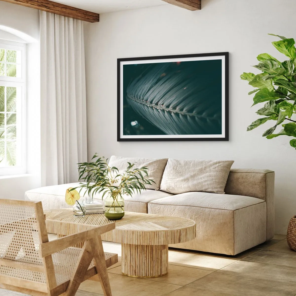 Poszter fehér keretben - A természet pontossága - 50x40 cm