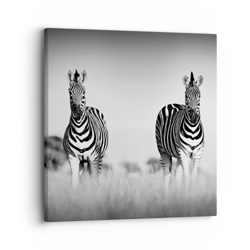 Vászonkép - A világ mégis fekete-fehér - 30x30 cm