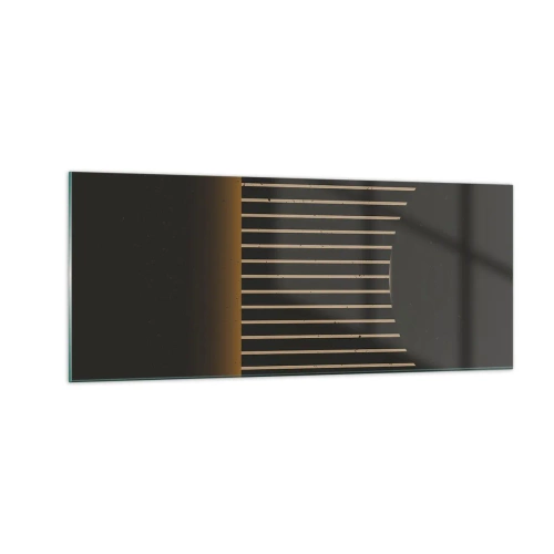 Üveg kép - Fedezze fel a sötétséget - 100x40 cm