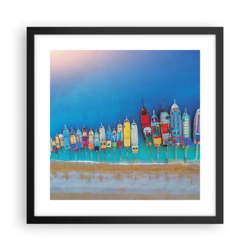 Poszter fehér keretben - Madártávlatból - 40x40 cm