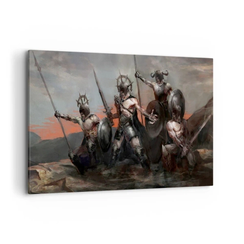 Vászonkép - Pajzzsal, vagy a pajzson - 120x80 cm