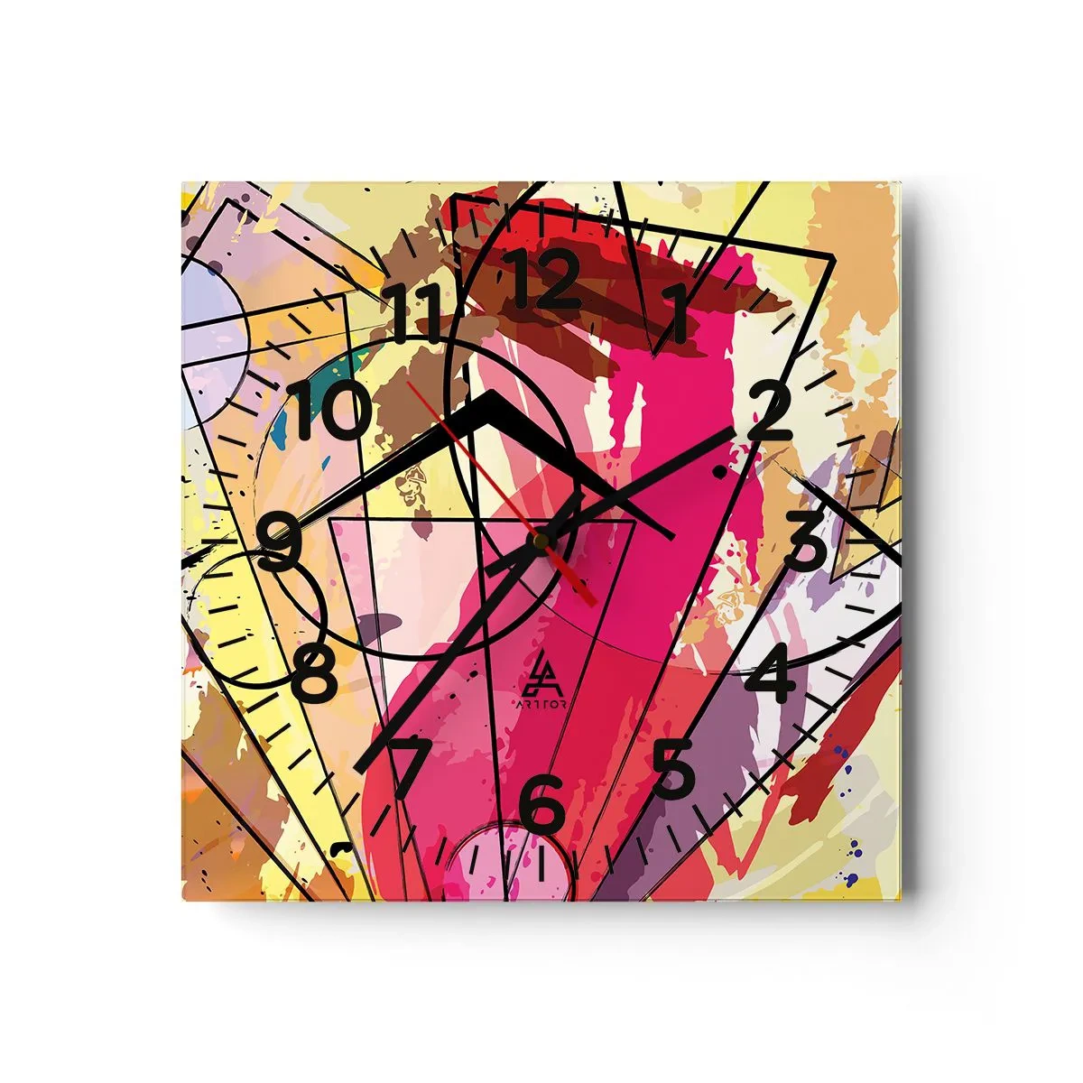 Falióra, Óra - Robbanás - 40x40 cm