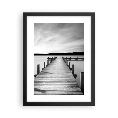 Poszter fehér keretben - A víznyelőnél - békében - 30x40 cm