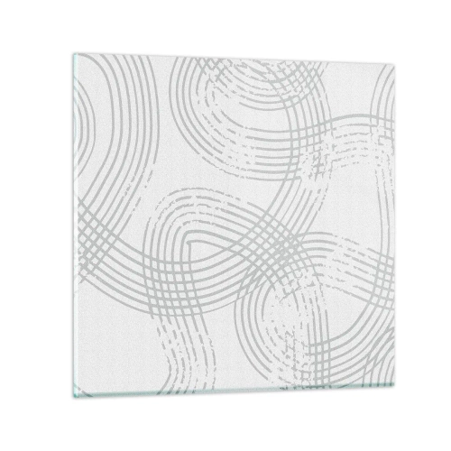 Üveg kép - Nincs egyenes út - 40x40 cm