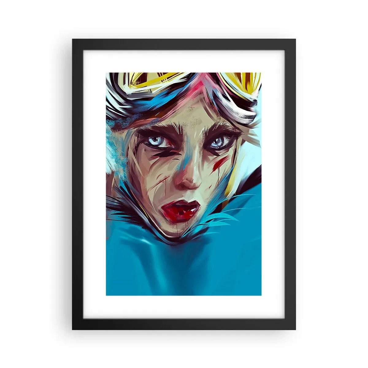 Poszter fehér keretben - Utcai harcos - 30x40 cm