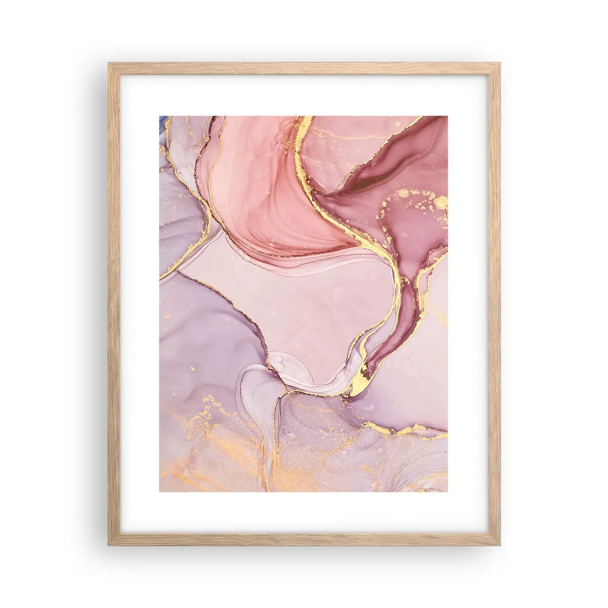 Poszter világos tölgy keretben - A színek simogatása - 40x50 cm