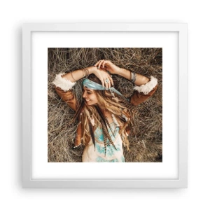 Poszter fekete keretben - Útban a szerelem nyara felé - 30x30 cm