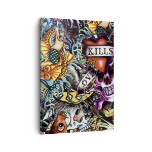 Vászonkép - A tetováló művész álma - 50x70 cm