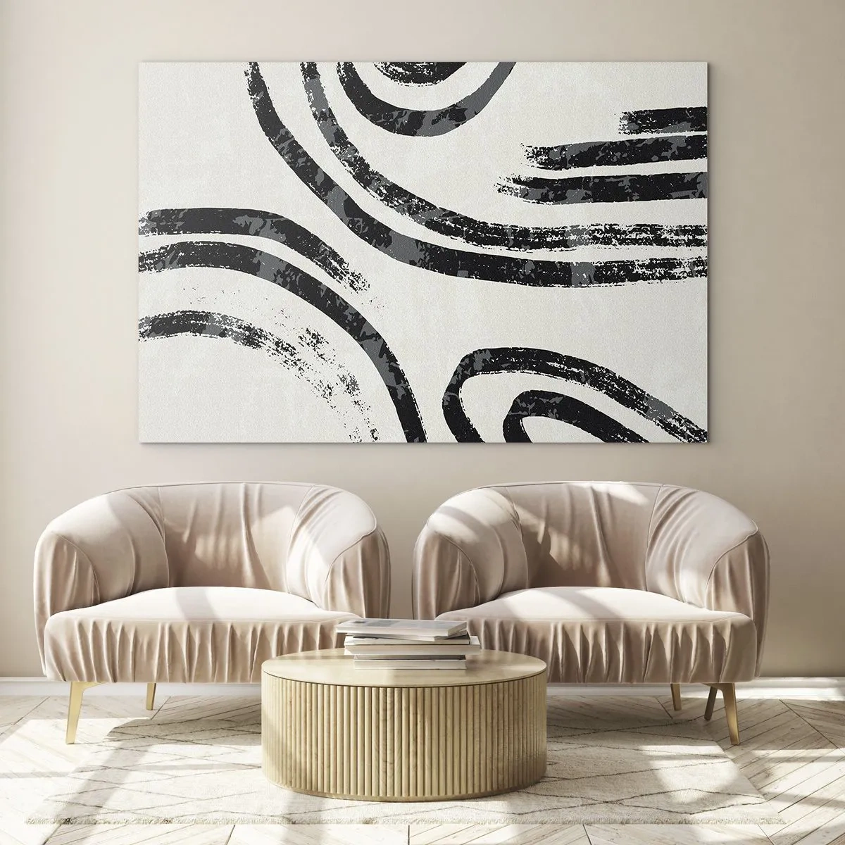 Üveg kép - Félig megállt - 120x80 cm