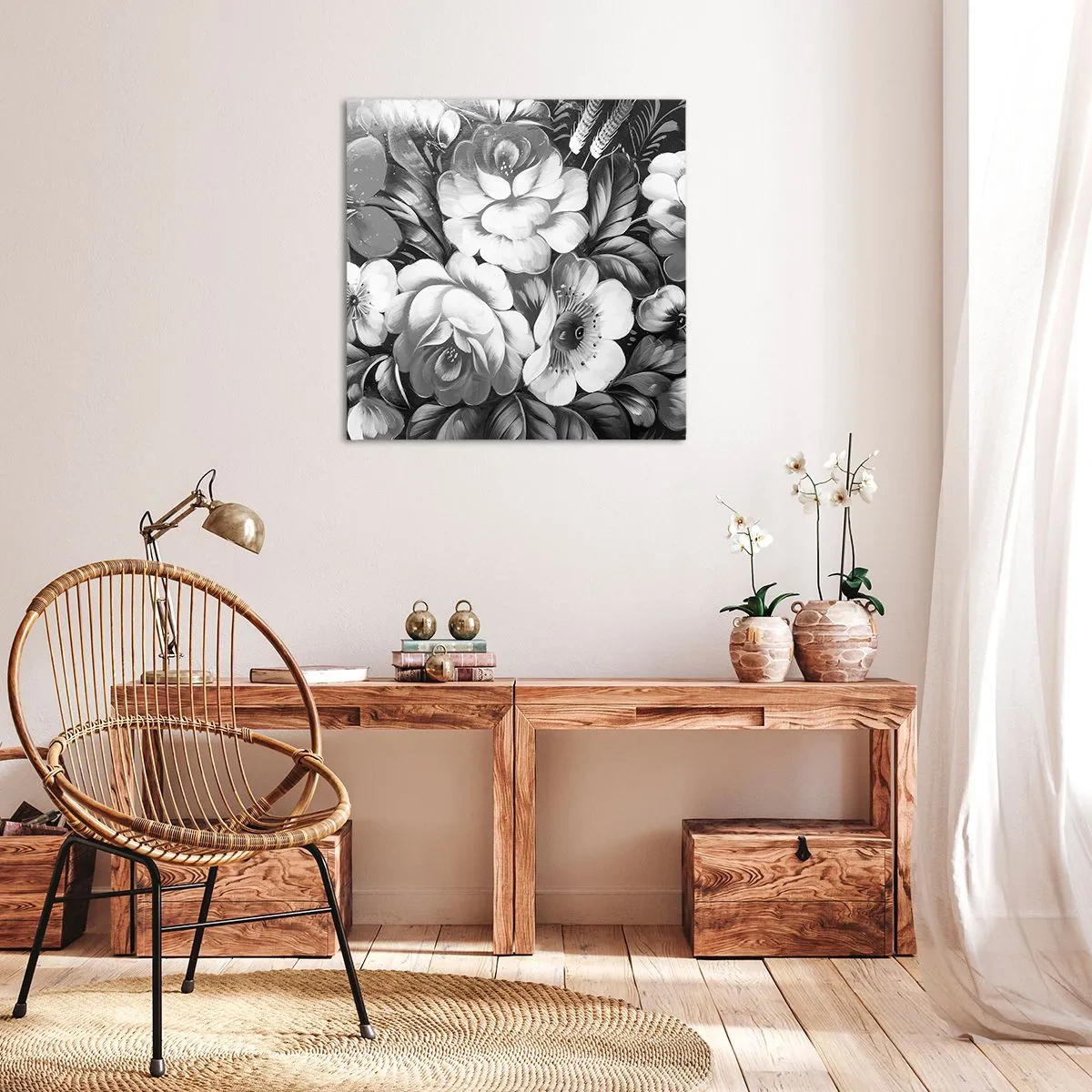 Vászonkép - Gyönyörű még szürkében is - 70x70 cm