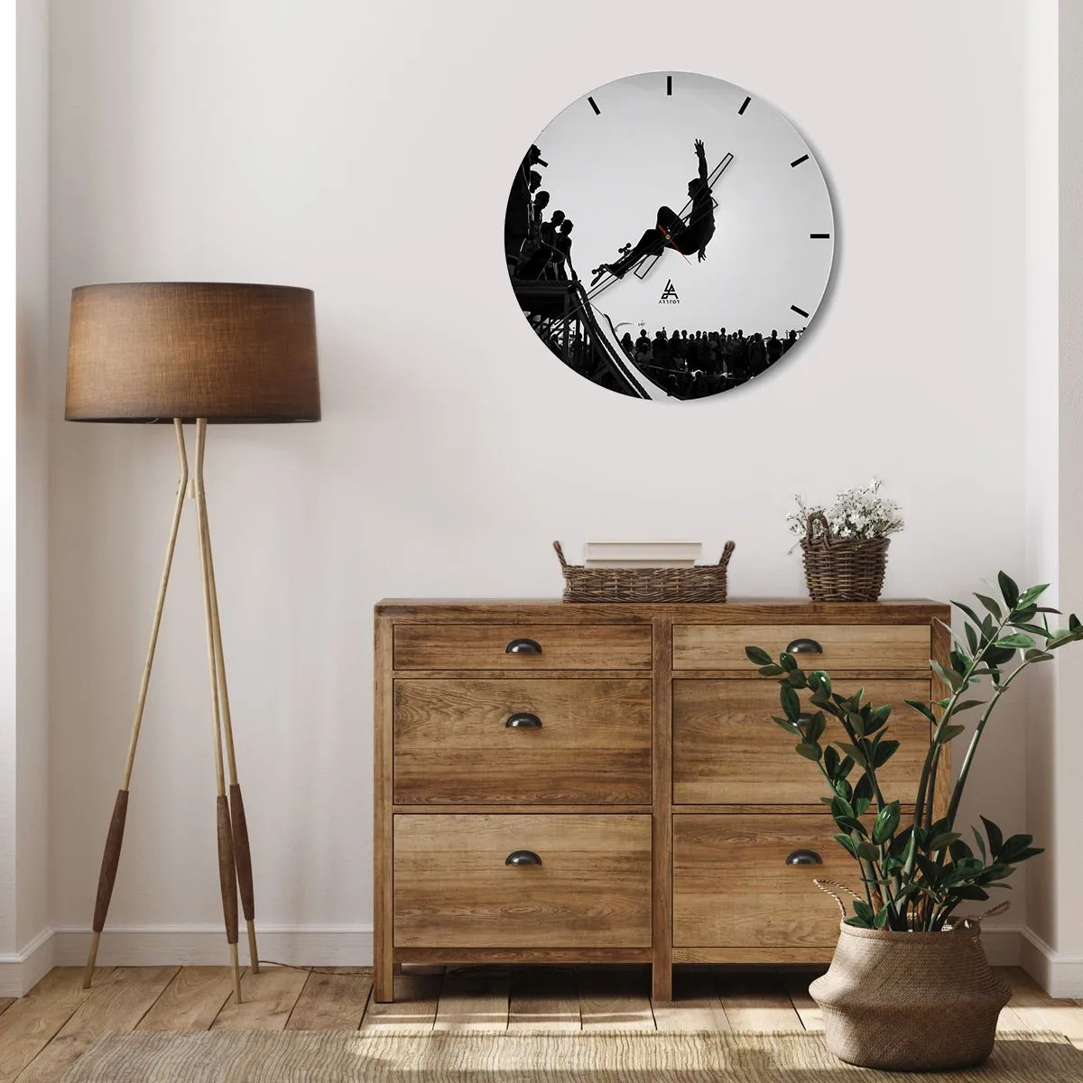 Falióra, Óra - Hősök és nézők - 30x30 cm