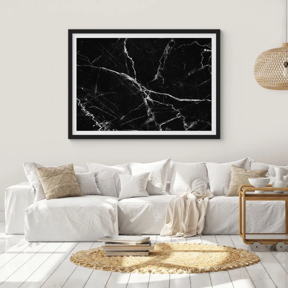Poszter fehér keretben - A kő titkos élete - 50x40 cm
