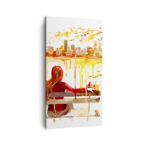 Vászonkép - Egy pillanatnyi elmélkedés - 45x80 cm