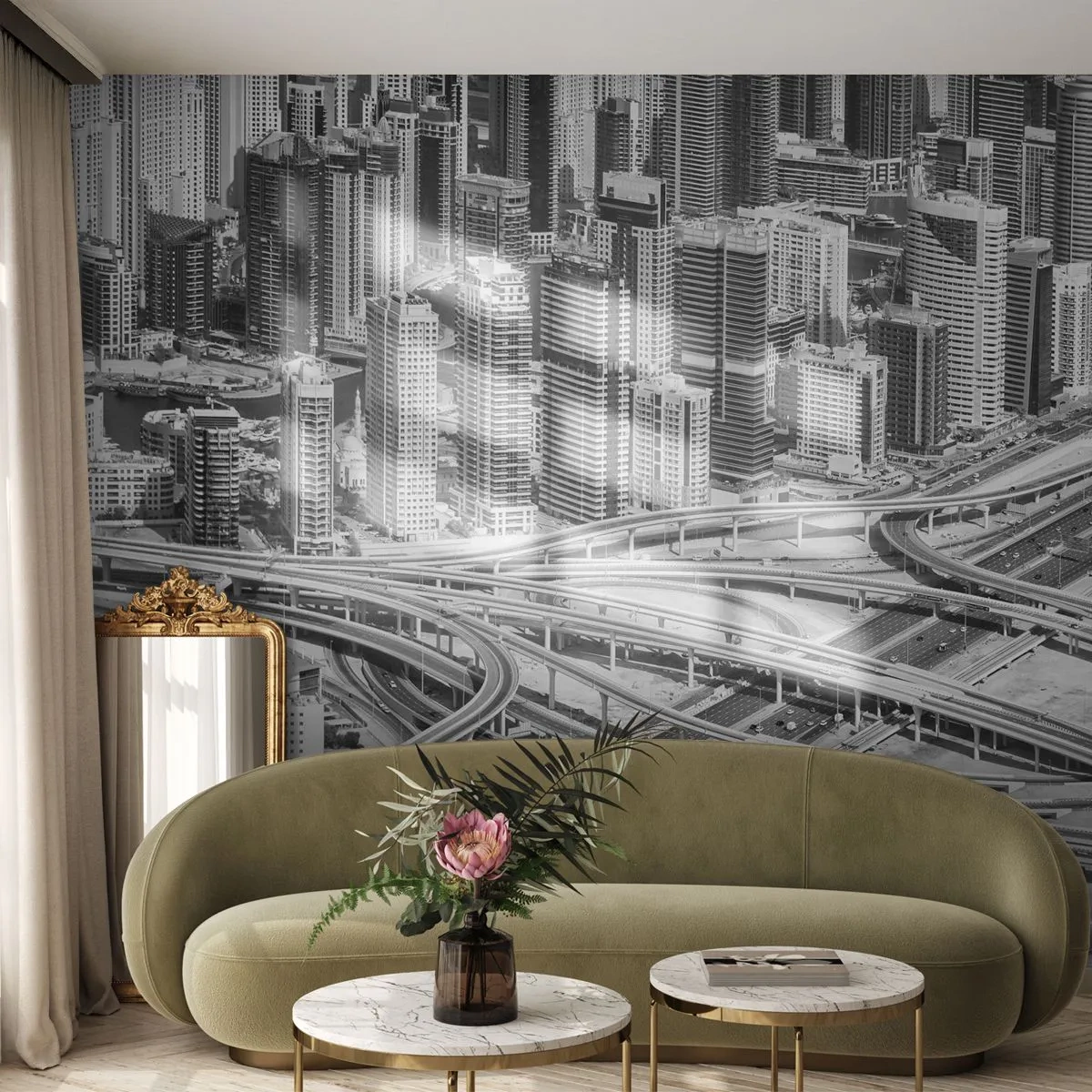 Öntapadós Fotótapéta Deluxe Sticker - Dubai – a lehetetlen város - Város, Építészet, Világváros - 500x350 cm