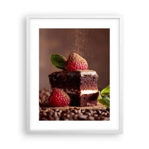 Poszter fekete keretben - Az élet édes - 40x50 cm