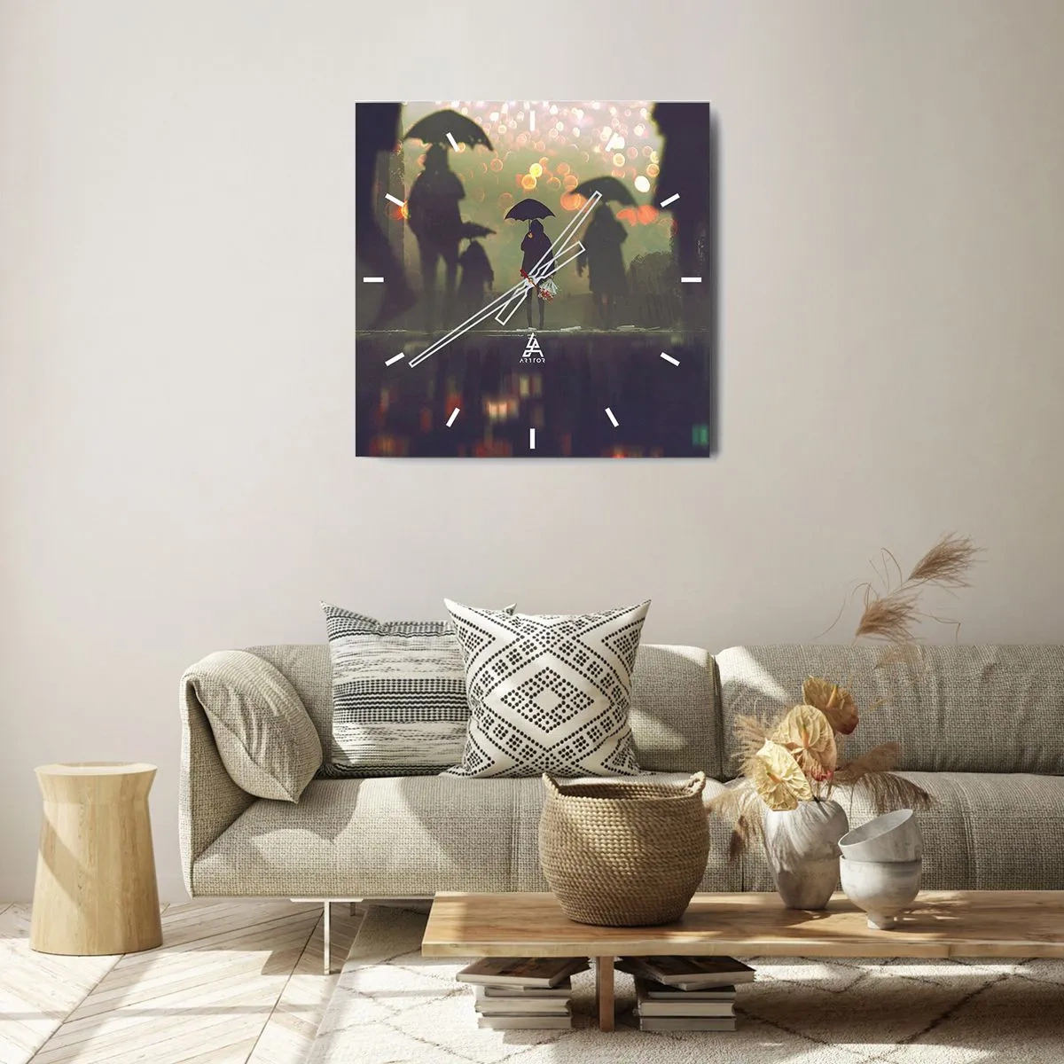 Falióra, Óra - Egy esőcsepp szemszögéből - 40x40 cm