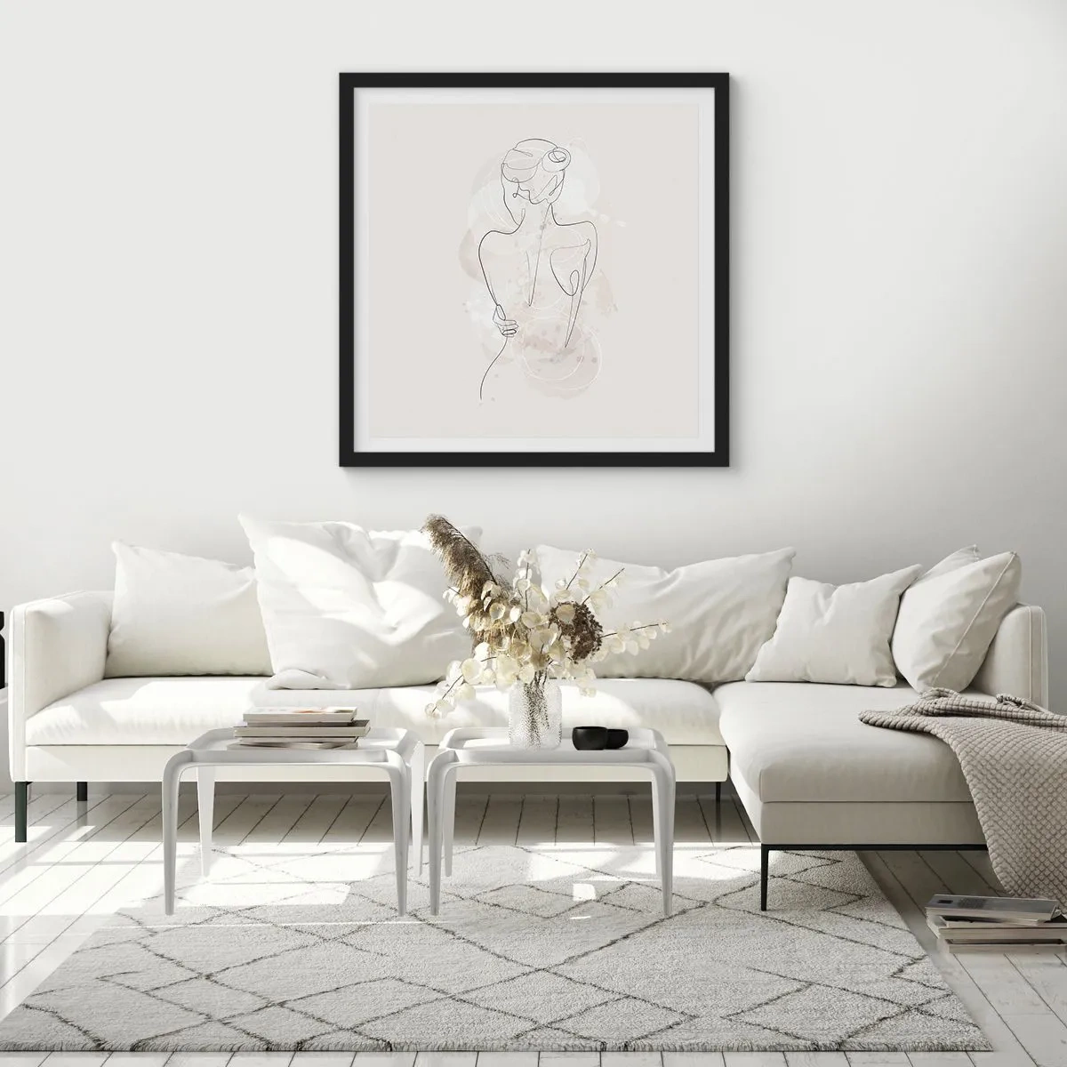 Poszter fehér keretben - Mint egy érzékeny hangszer - 60x60 cm