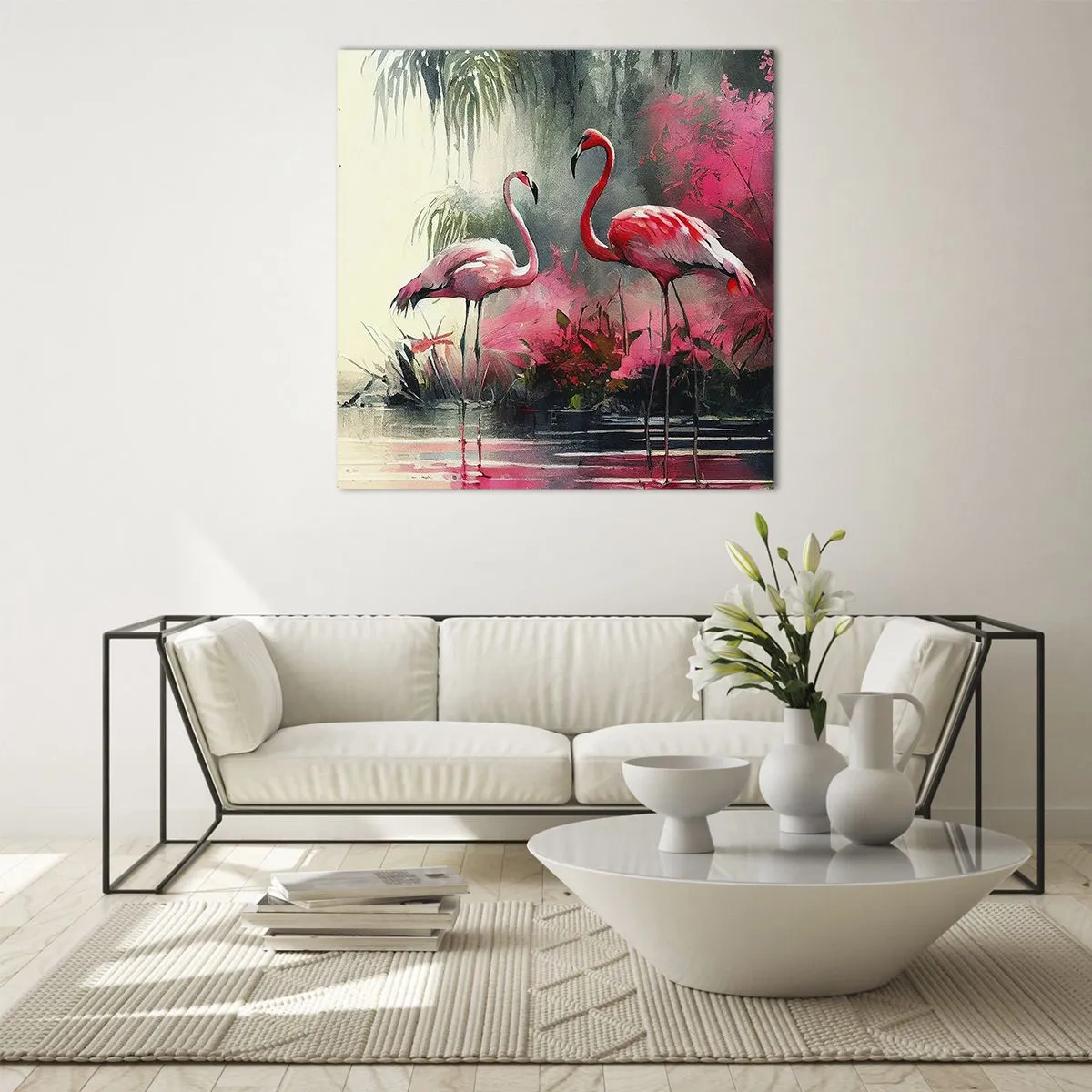 Üveg kép - Egy lecke a természetes bájról - 30x30 cm