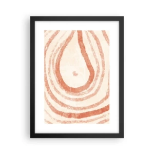 Poszter fehér keretben - Korallkörök - kompozíció - 30x40 cm
