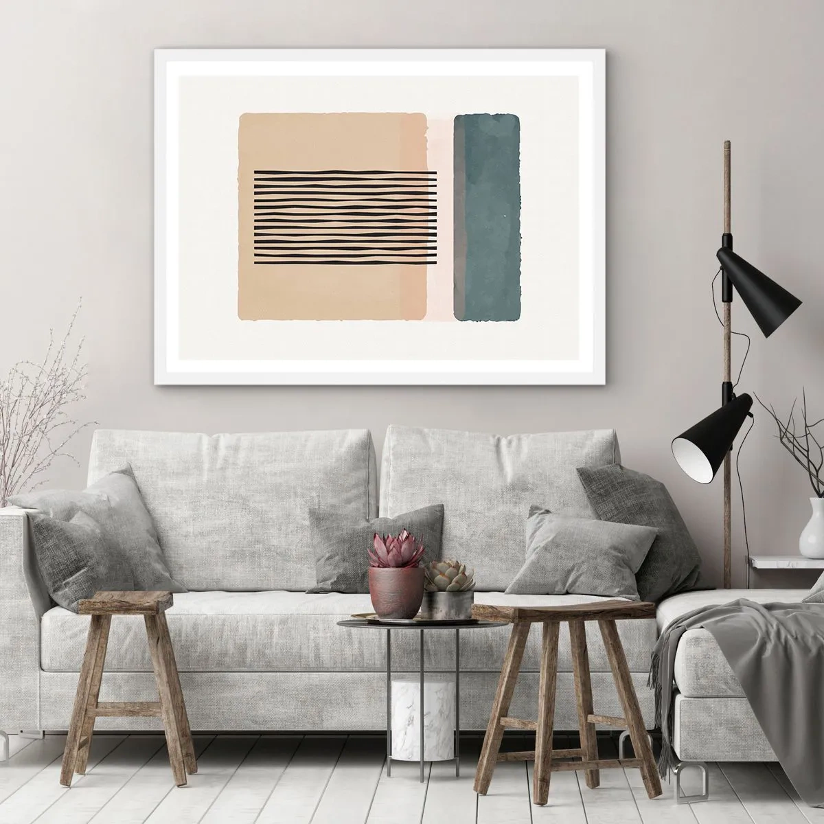 Poszter fekete keretben - Minden rendben - 100x70 cm