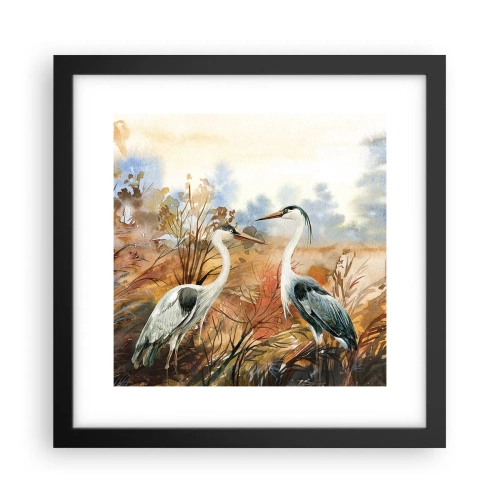 Poszter fehér keretben - Hová ősszel? - 30x30 cm