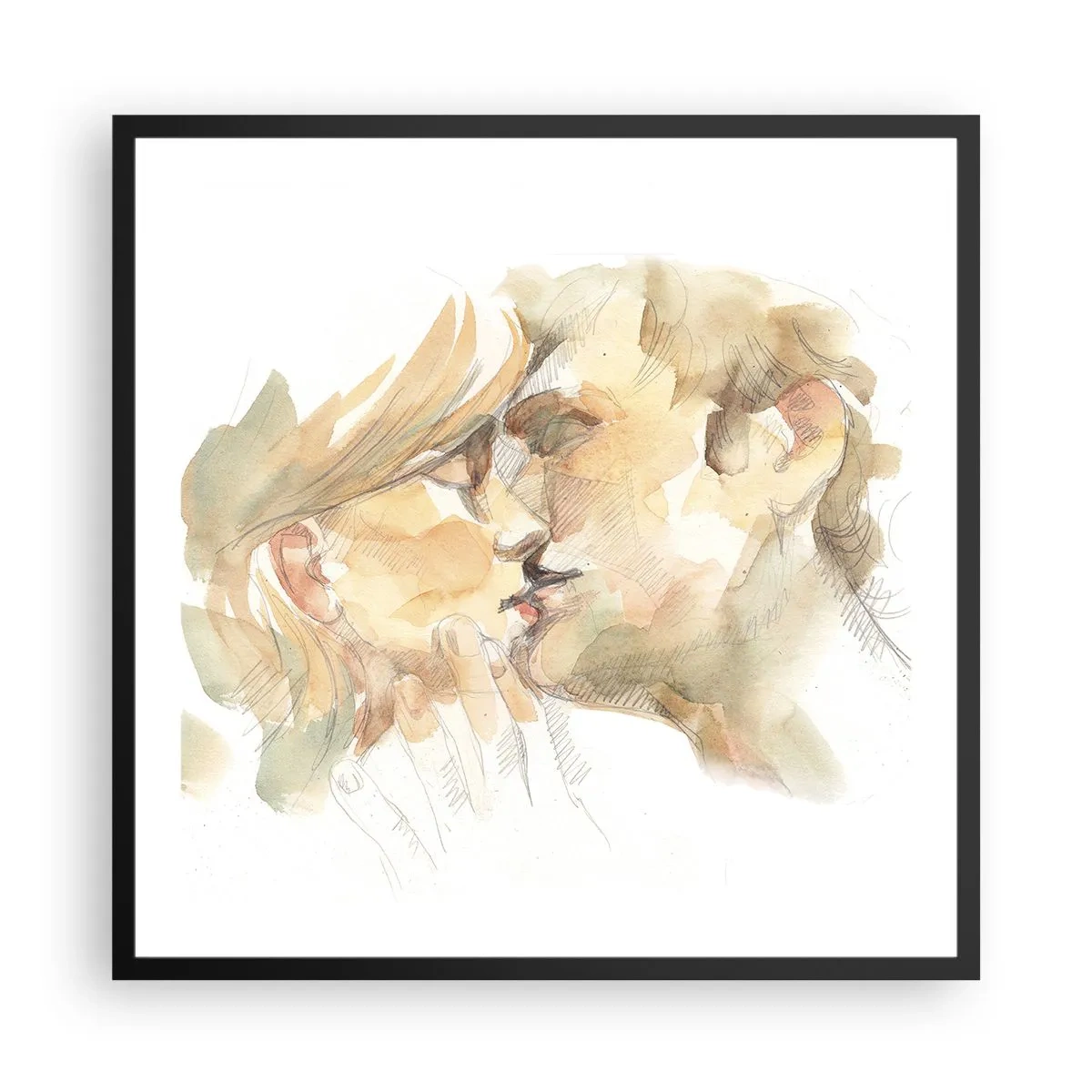 Poszter fehér keretben - Meglelt másik fél? - 60x60 cm