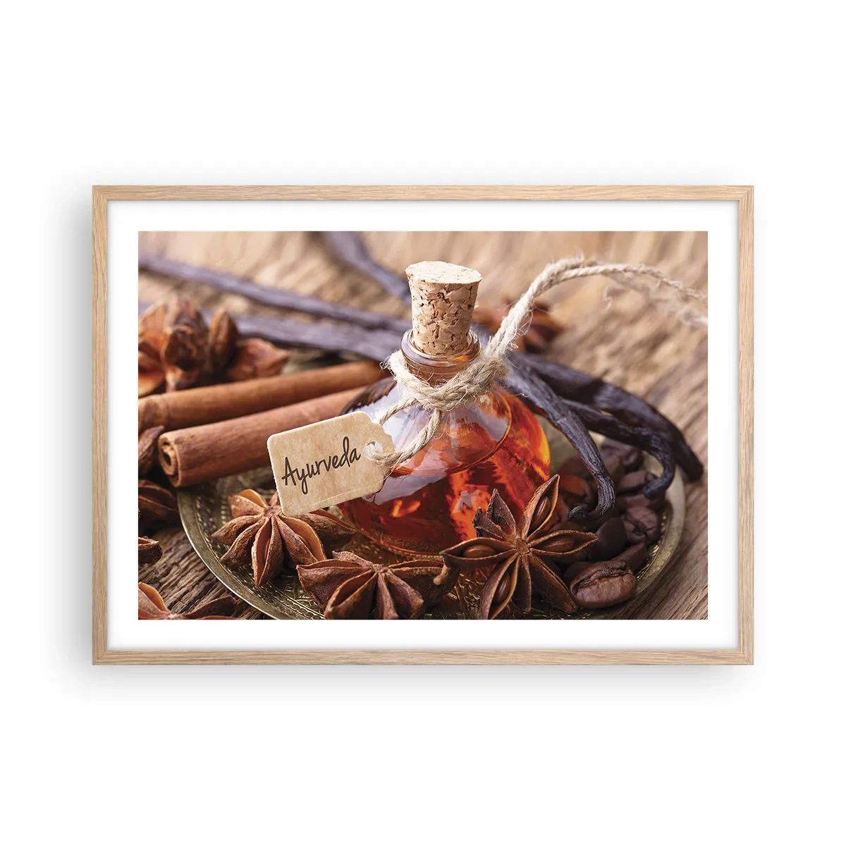 Poszter világos tölgy keretben - A test és a lélek egysége felé - 70x50 cm