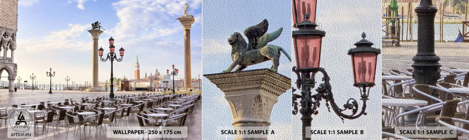 Fotótapéta Minta Premium Sand - Gyere, minden készen áll - Építészet, Város, Velence - 100x30 cm