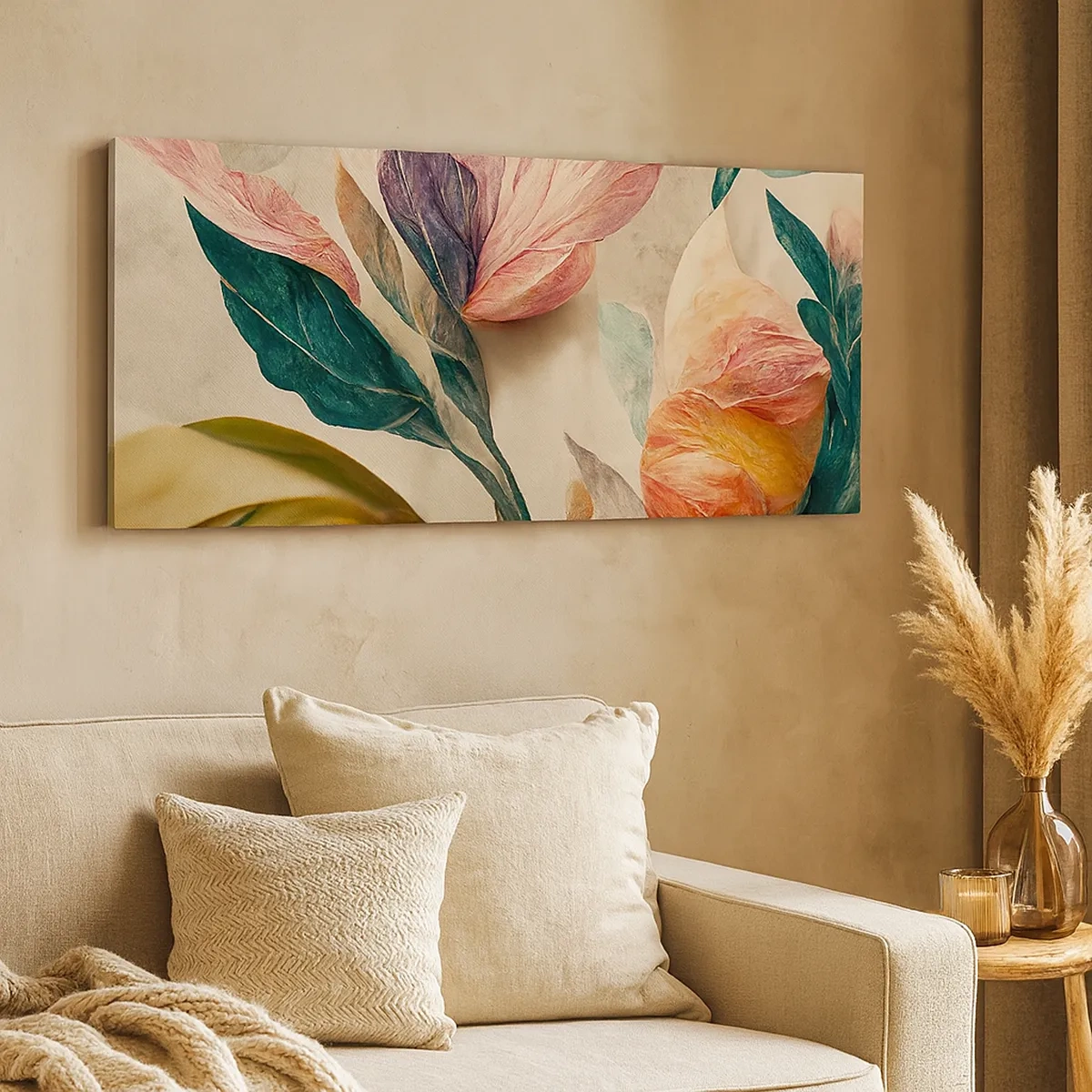 Vászonkép - A déli szigetek virágai - 30x30 cm