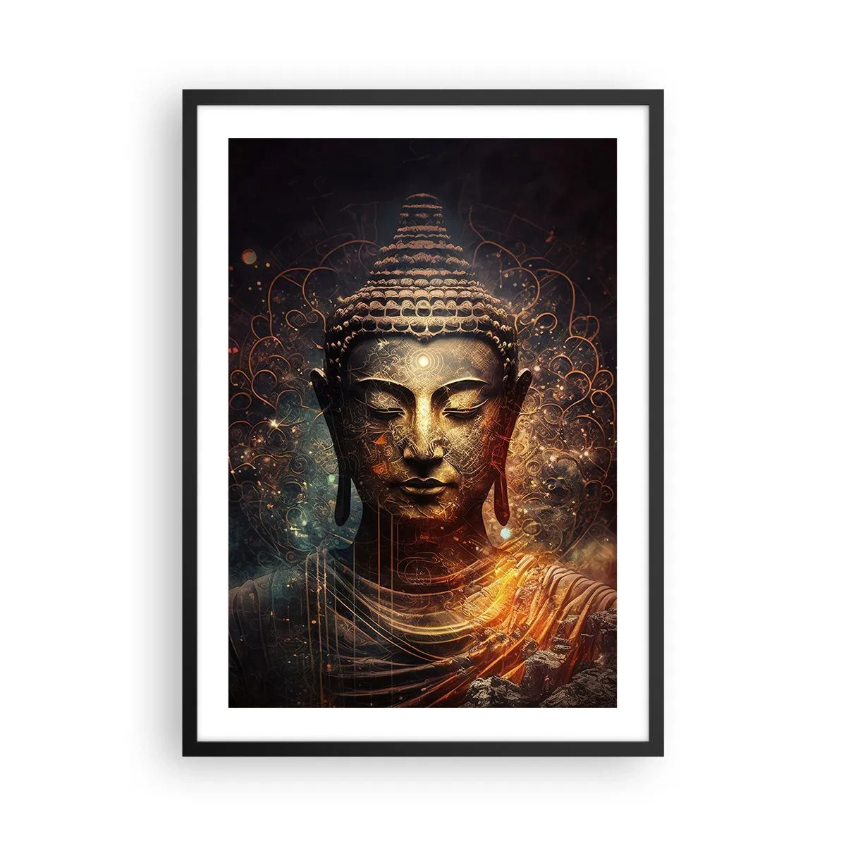 Poszter fehér keretben - Spirituális egyensúly - 50x70 cm