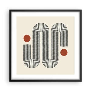 Poszter fehér keretben - Elejétől végéig - 50x50 cm