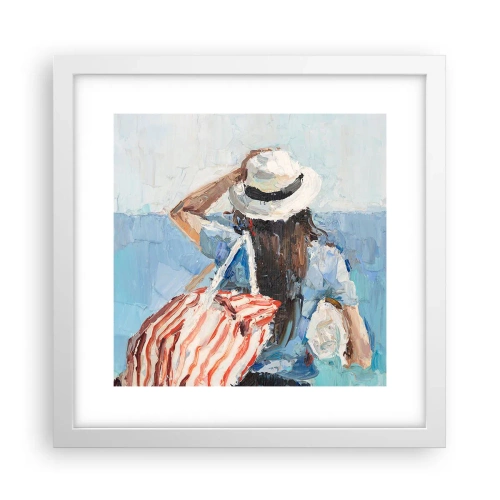 Poszter fekete keretben - Üdvözöljük a nyaraláson - 30x30 cm