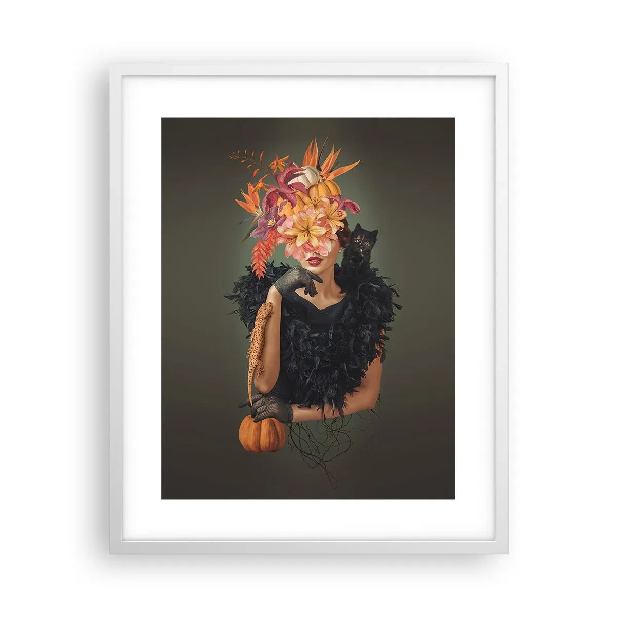 Poszter fekete keretben - Egy boszorkány mágiája - 40x50 cm