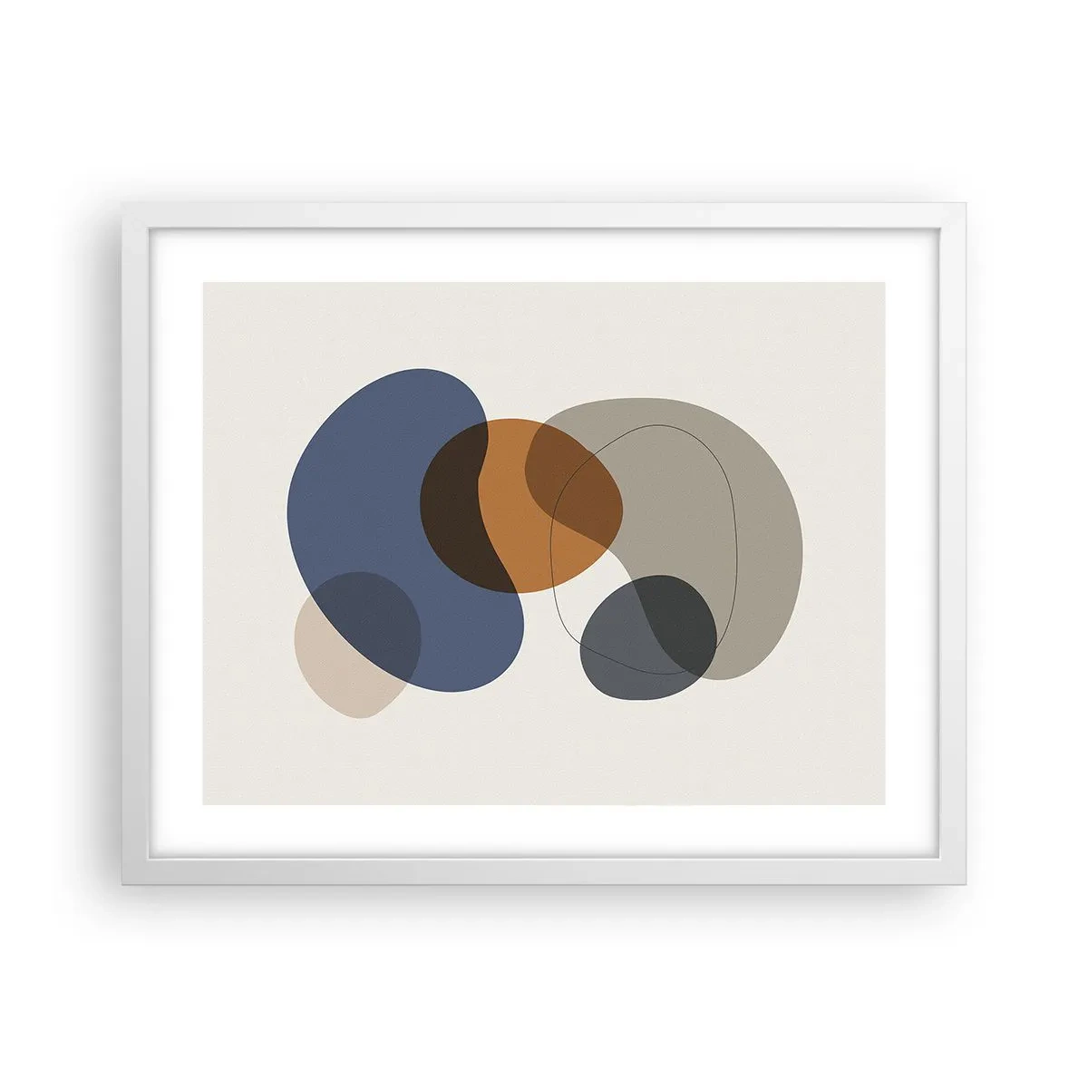 Poszter fekete keretben - Színek cseppjei - 50x40 cm