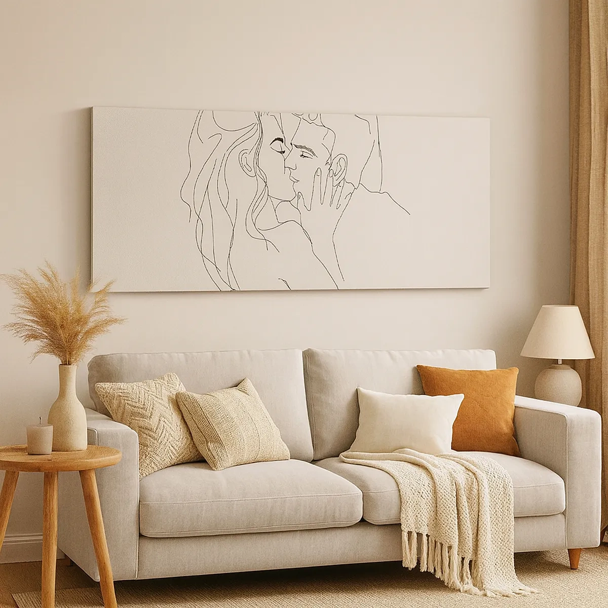 Vászonkép - Összegabalyodva az érzésben - 30x30 cm