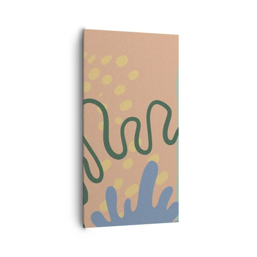 Vászonkép - Absztrakció: a természet sokszínűsége - 65x120 cm