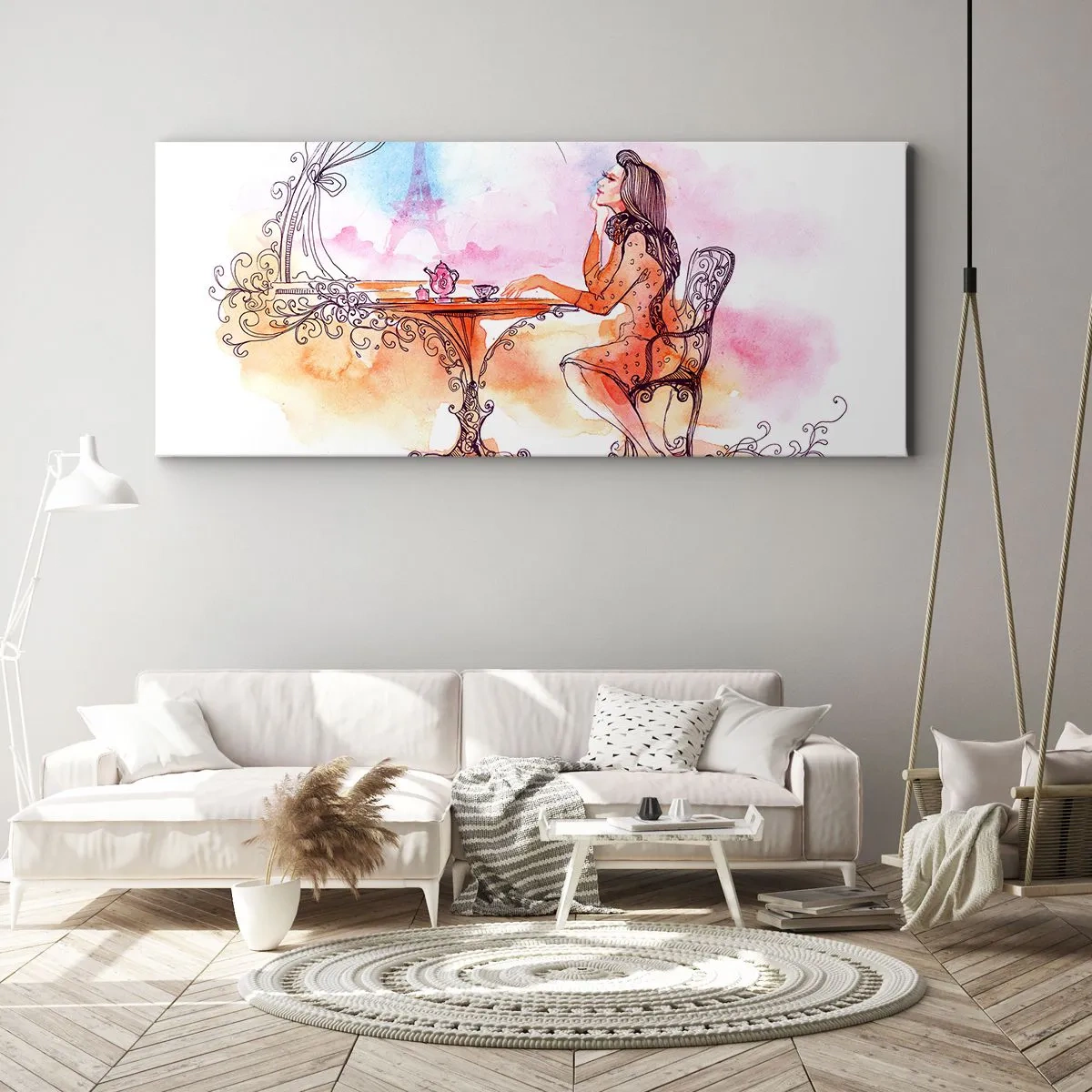 Vászonkép - Párizsi sikk - 120x50 cm