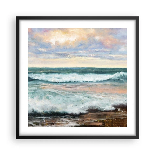 Poszter fehér keretben - Itt kisimítod a lelked - 50x50 cm