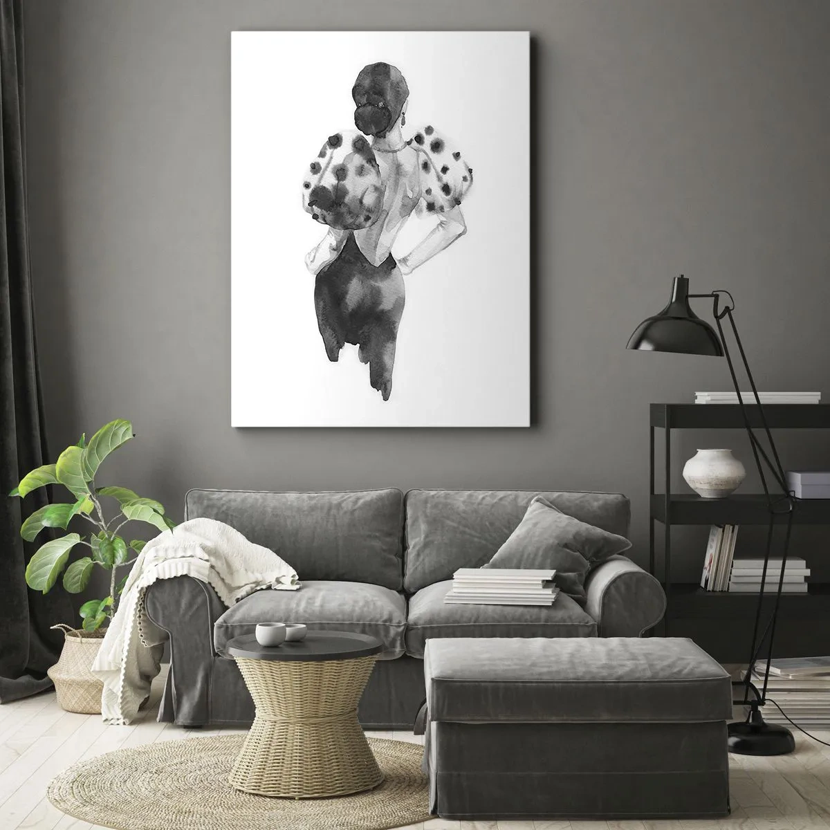 Vászonkép - Egyenesen elsétált mellettem - 45x80 cm