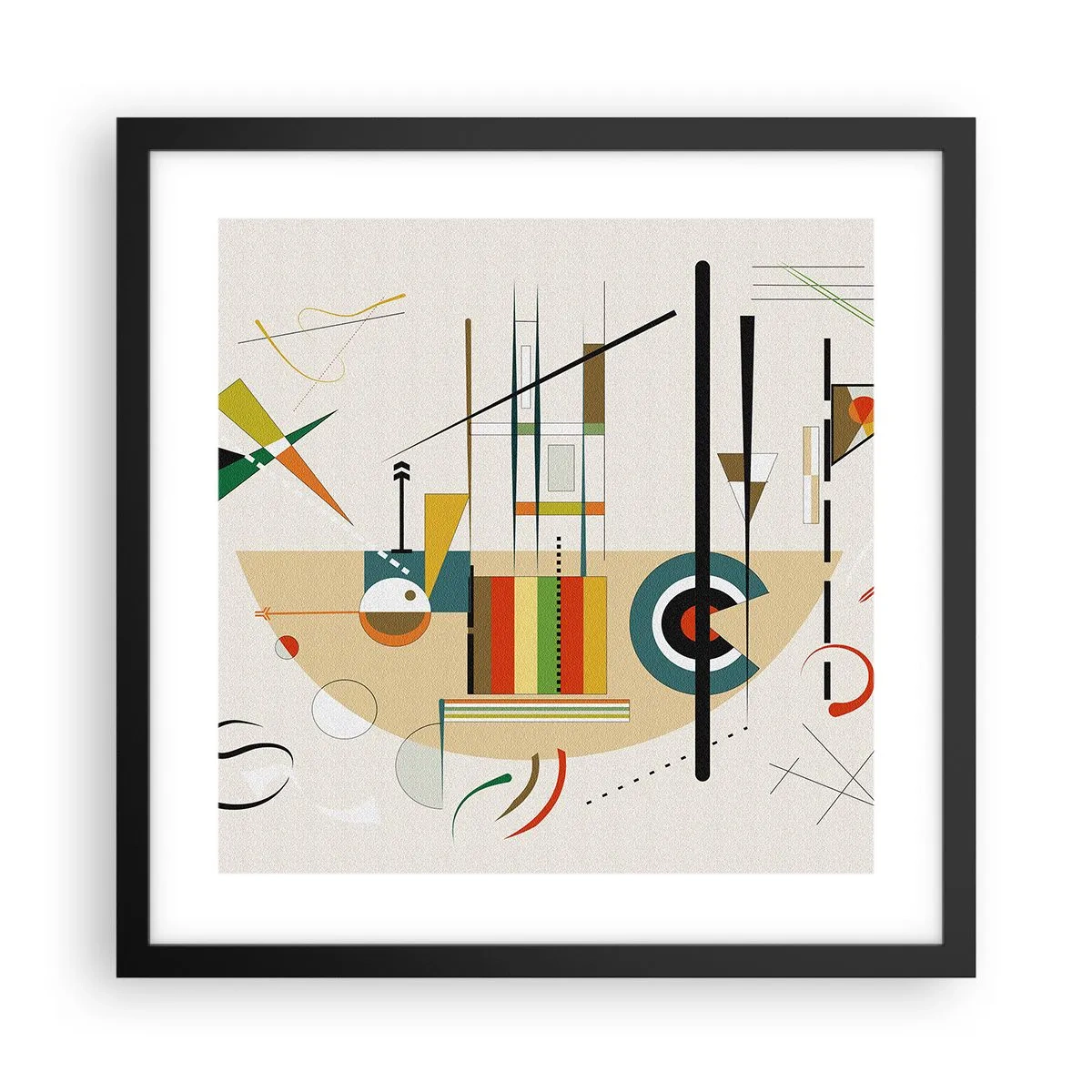 Poszter fehér keretben - És nevet a világ - 40x40 cm