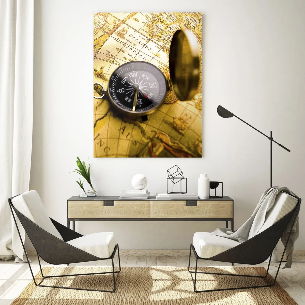Üveg kép - Vagy talán a világ végére? - 50x70 cm