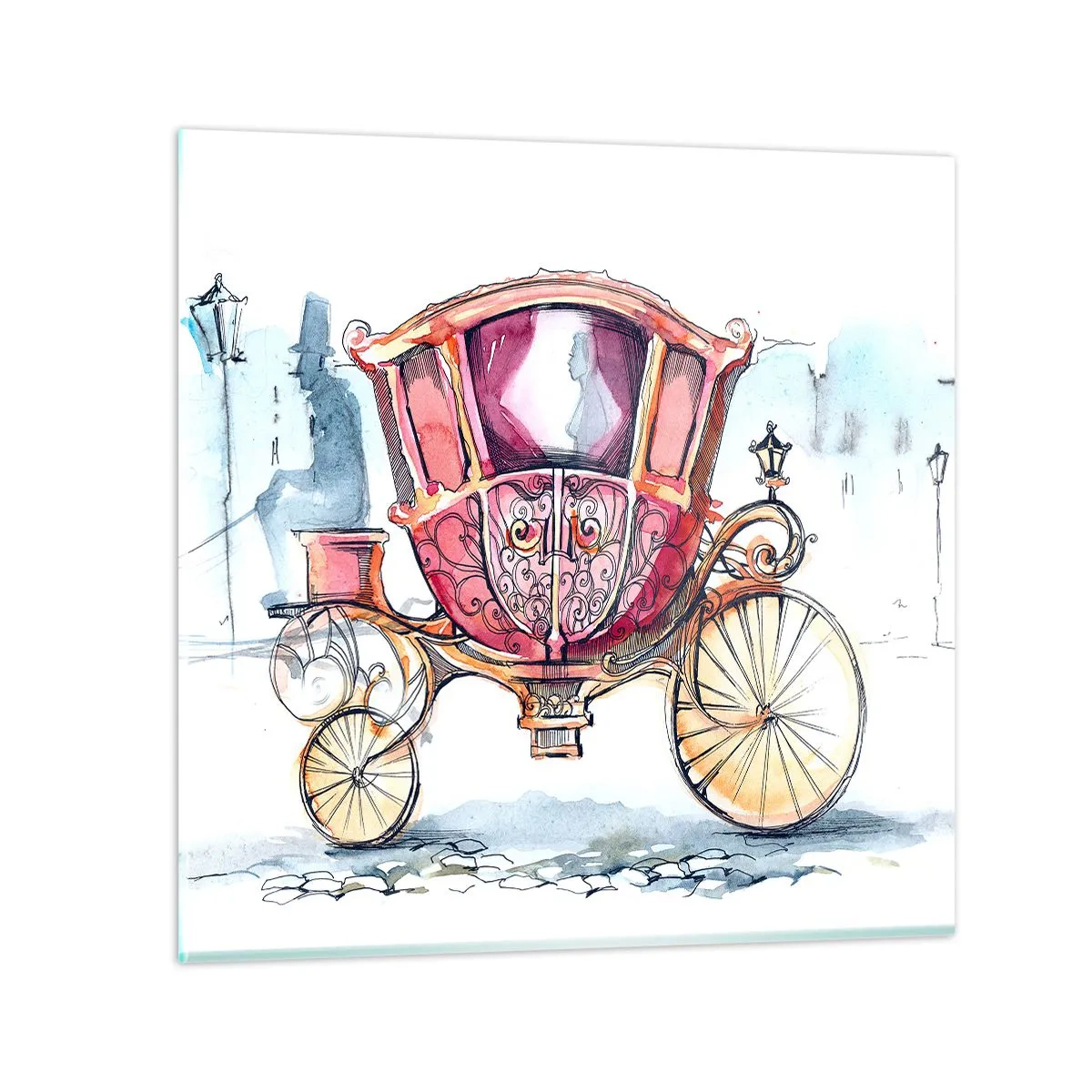 Üveg kép - Esküvőre vagy bálba? - 60x60 cm