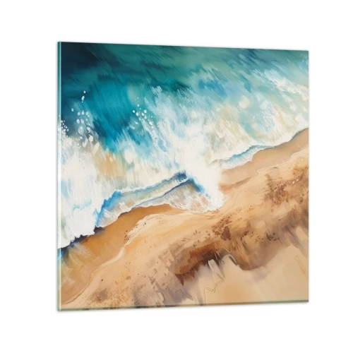 Üveg kép - Visszatérő hullám - 70x70 cm