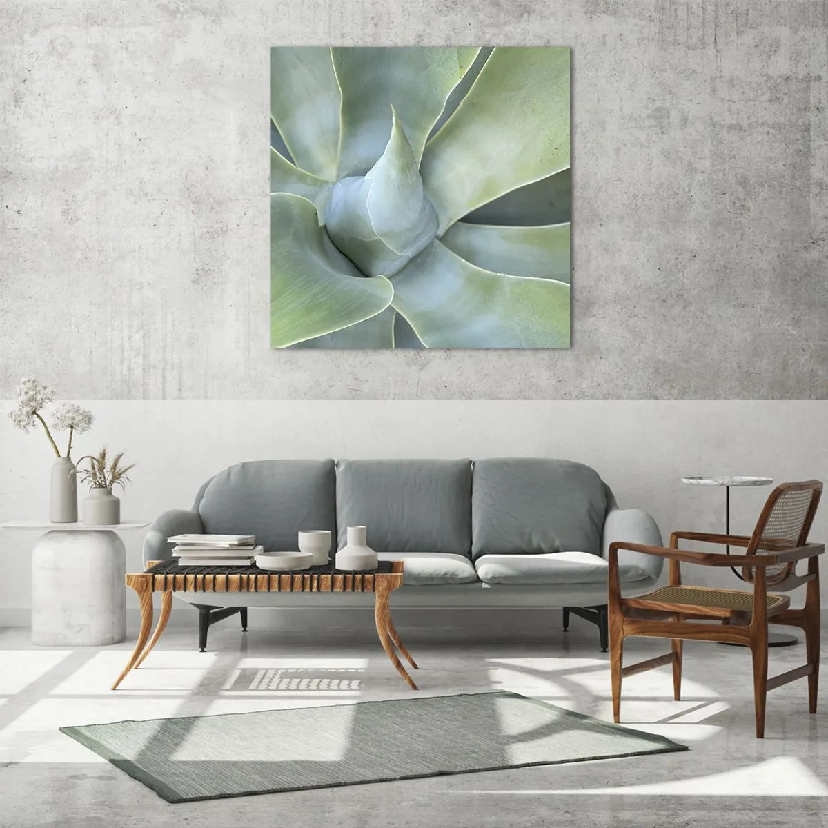 Üveg kép - A zöld születése - 70x70 cm