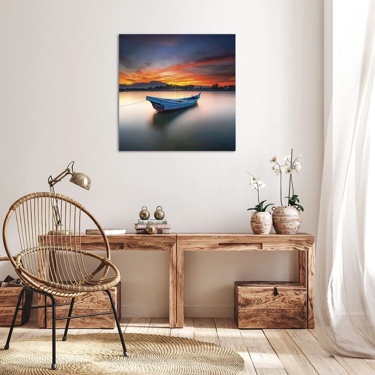 Vászonkép - Jó éjszaka jön - 70x70 cm