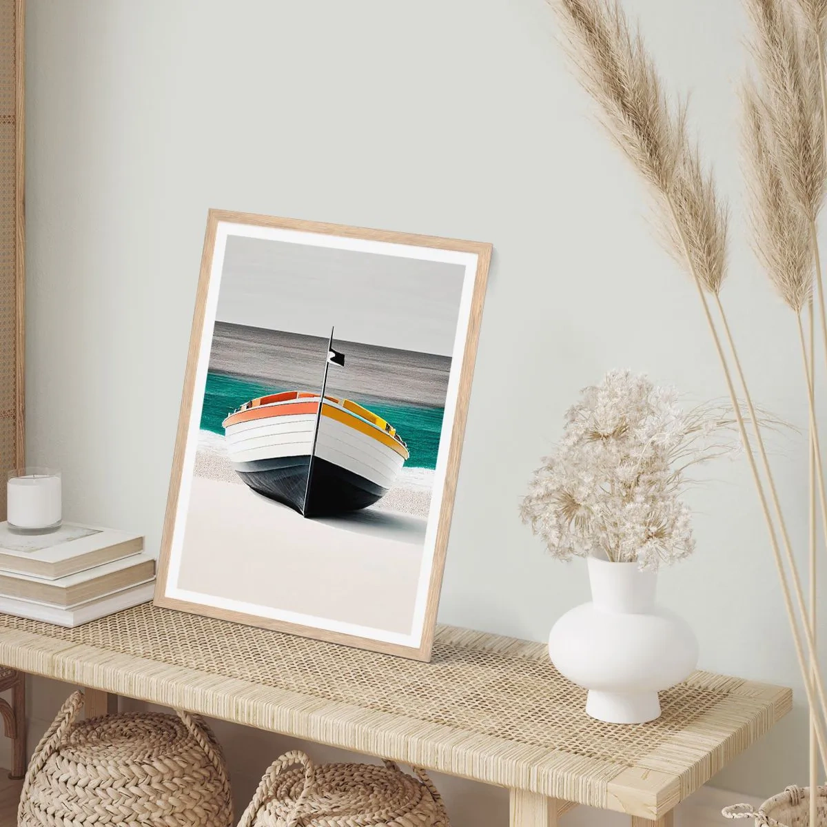 Poszter világos tölgy keretben - A maga helyén - 70x100 cm