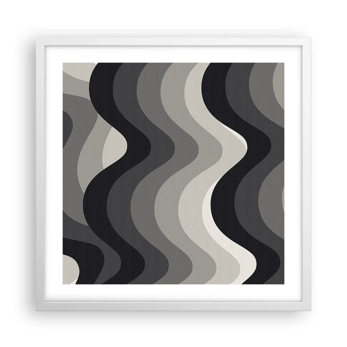 Poszter fekete keretben - Hullám a hullám után - 50x50 cm