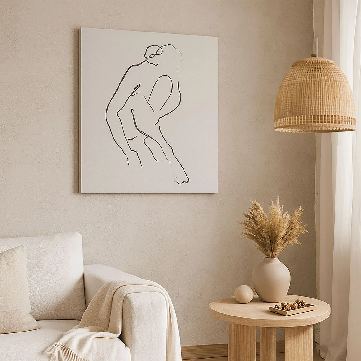 Vászonkép - Intim vázlat - 30x30 cm