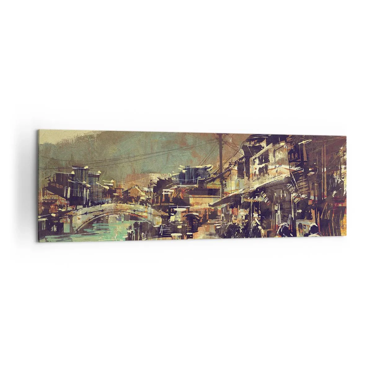 Vászonkép - Az élet, mint a szürke gazdagság - 160x50 cm