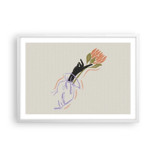 Poszter fekete keretben - Egy testvéri érintés - 70x50 cm